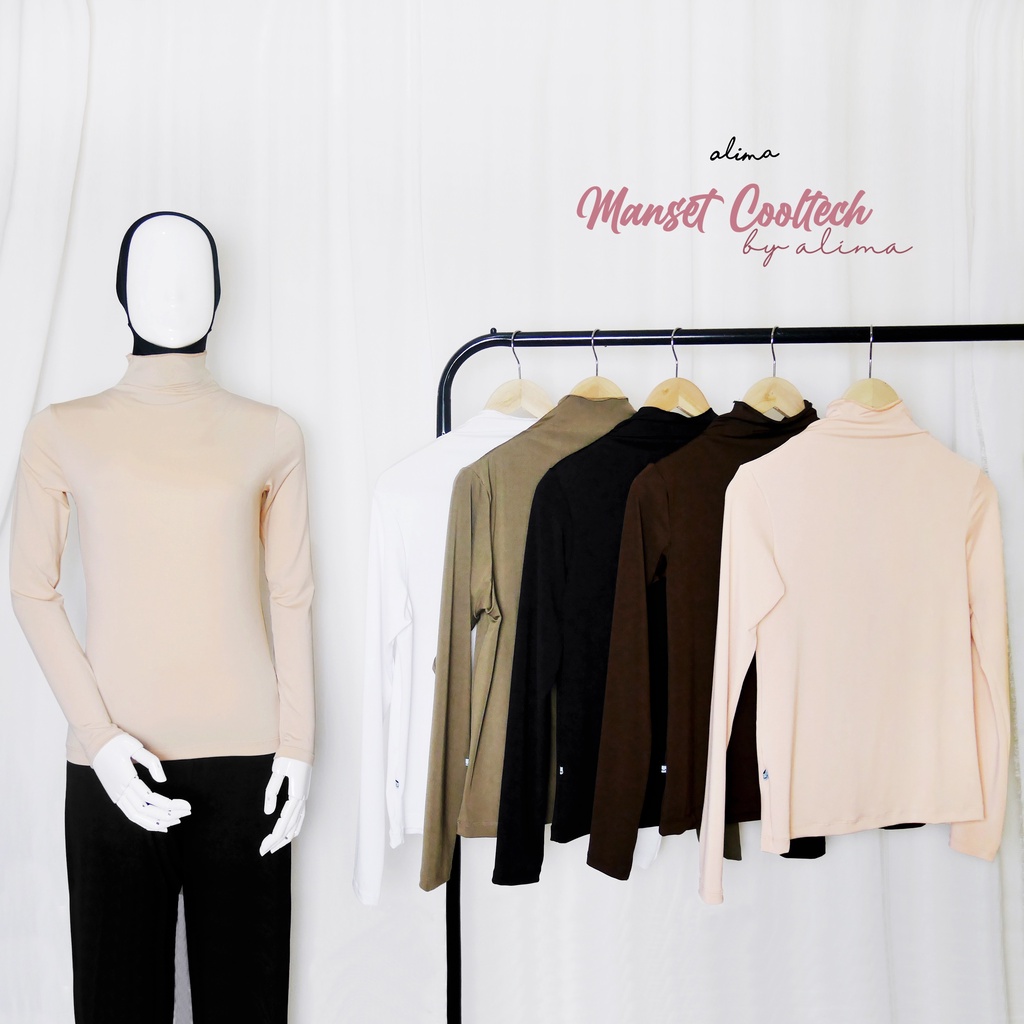 Inner Lengan Panjang Daleman Baju Polos Cooltech By Alima Indonesia