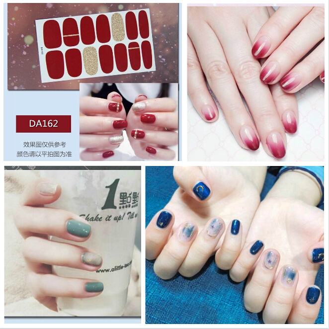 14Pcs / Set Stiker Kuku 3D Nail Sticker Motif  Nail Sticker  Cat kuku Nail Stickers Stickers nail art Fake nails Art stickers