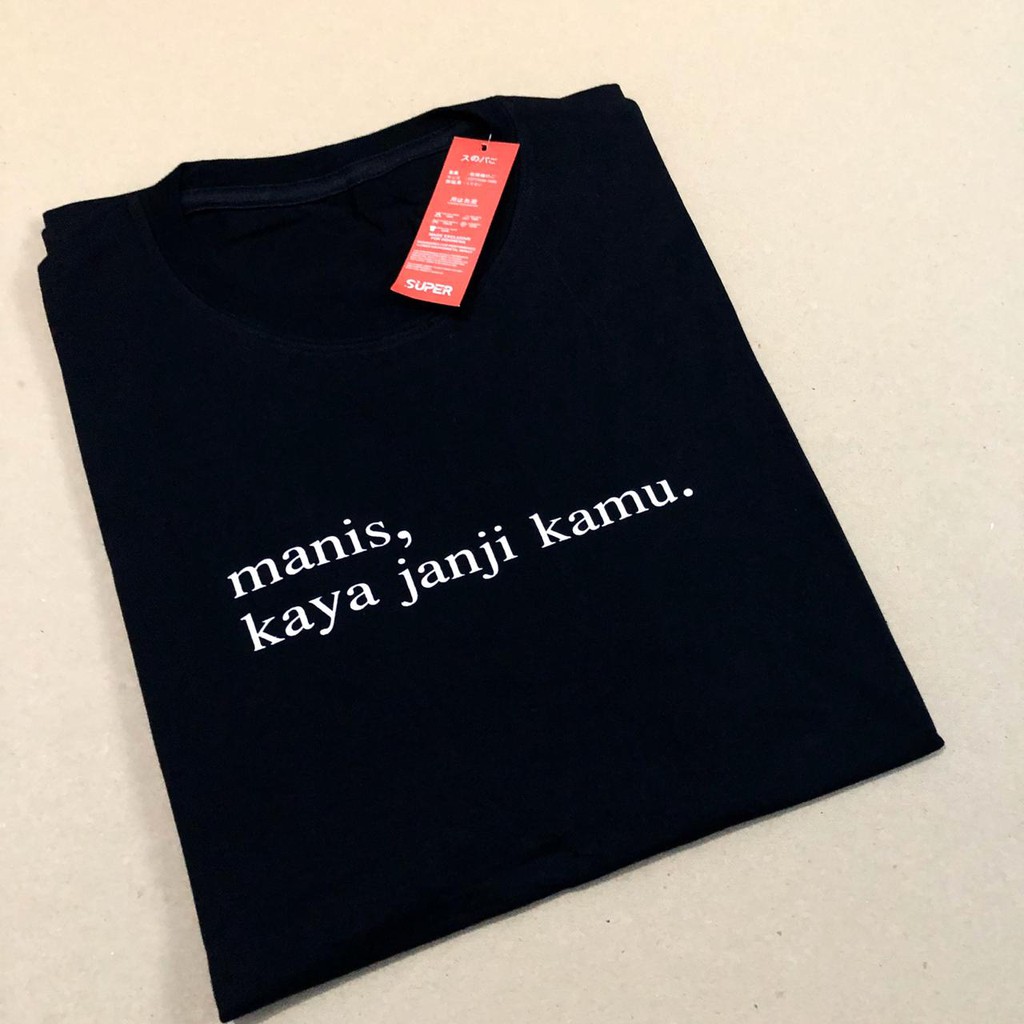 Kaos murah Kaos distro murah baju  distro pria t-shirt murah combed30s manis janji