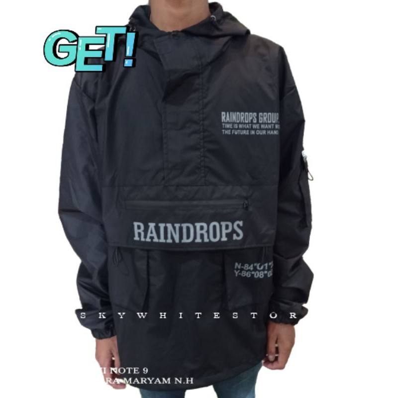 JAKET COUGLE PRIA||SAKU GAMBLOK||RAINDROPP