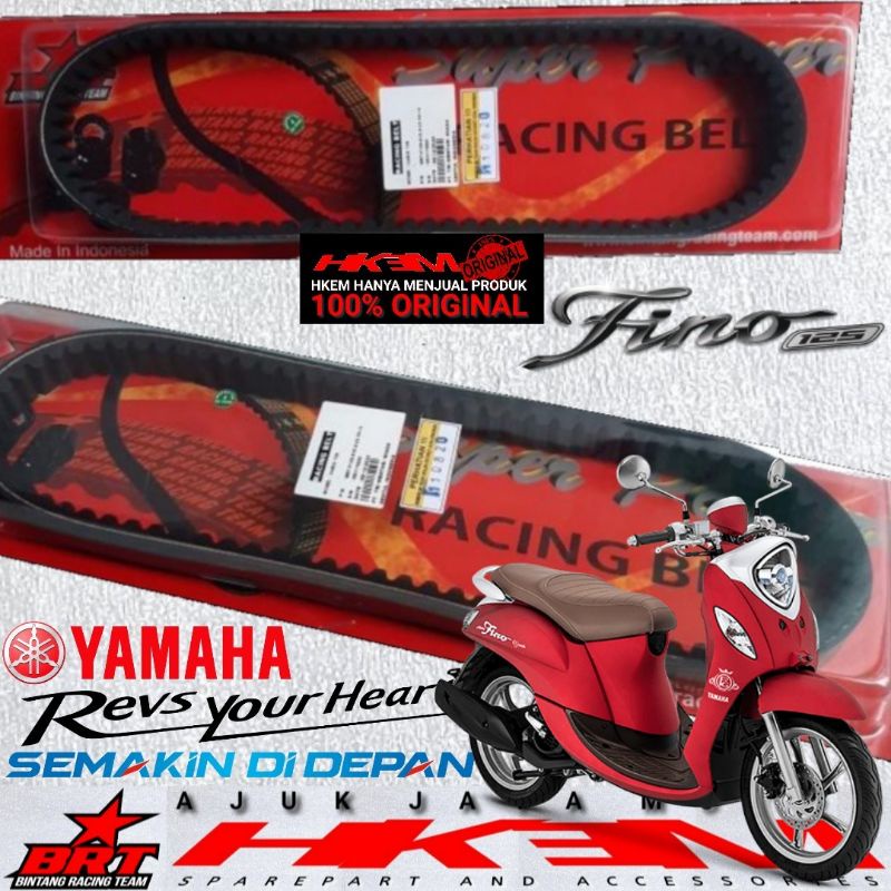 V-BELT FINO 125 INJEKSI 2PH BRT RACING BELT MIO M3 YAMAHA FREEGO XRIDE 125 VANBELT MIO Z TTX 125