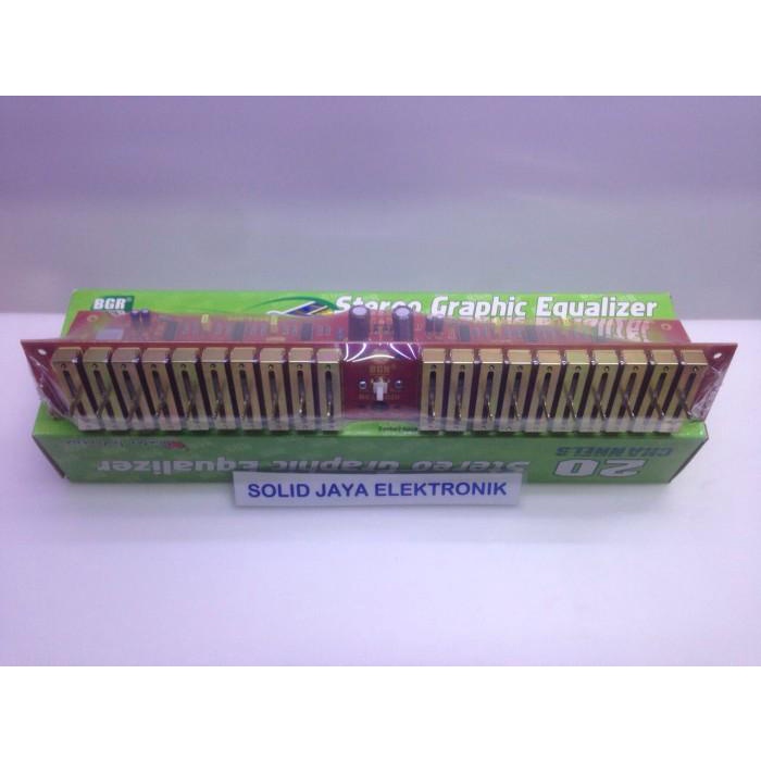 Kit Equalizer 20 Channel 20 Chanel Stereo Graphic Eq 20 Bell Bgr Asli