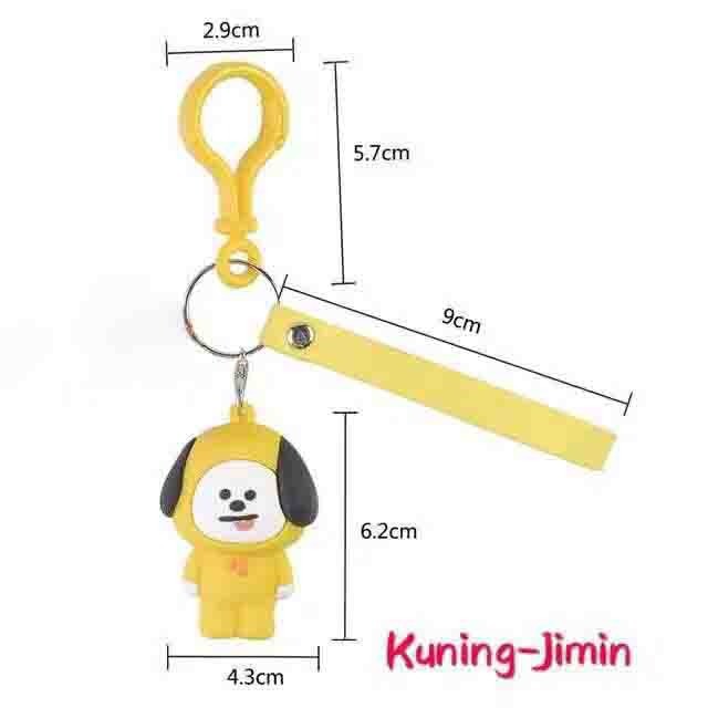 INFY - Gantungan Kunci Tas Boneka KPOP Keychain Motif BT21 Lucu Fashion Import A027 Murah COD