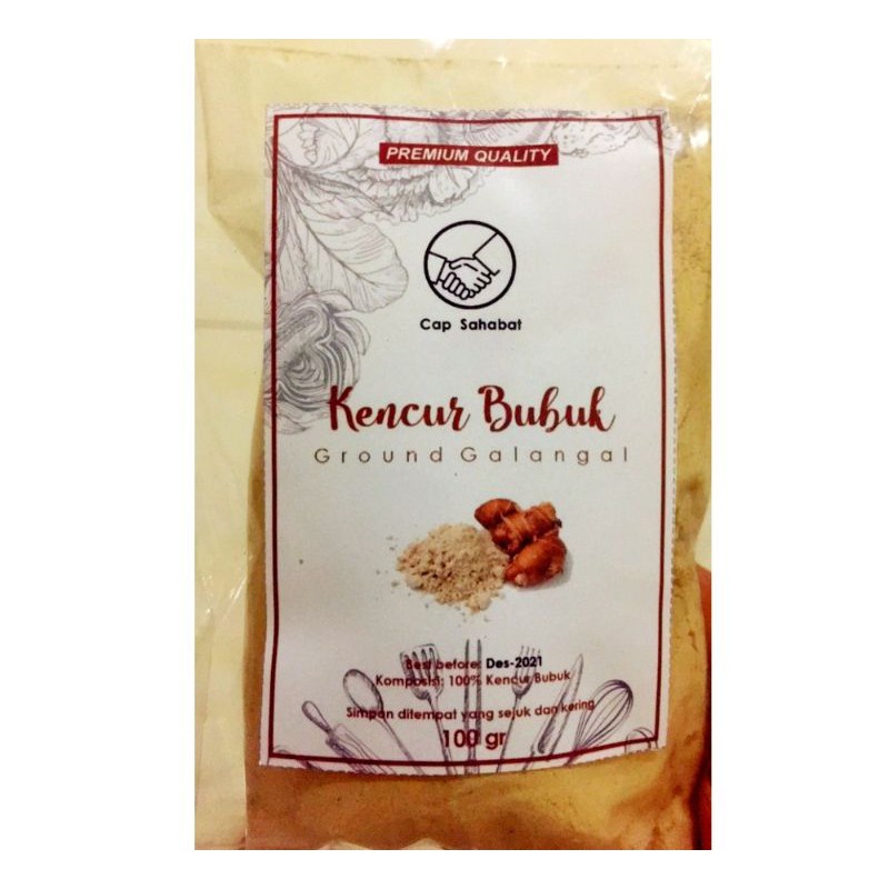 

Kencur Bubuk 100 gram / Zeodary Powder Bumbu Dapur Rempah Masak Masakan Minum Minuman Jamu Wedang