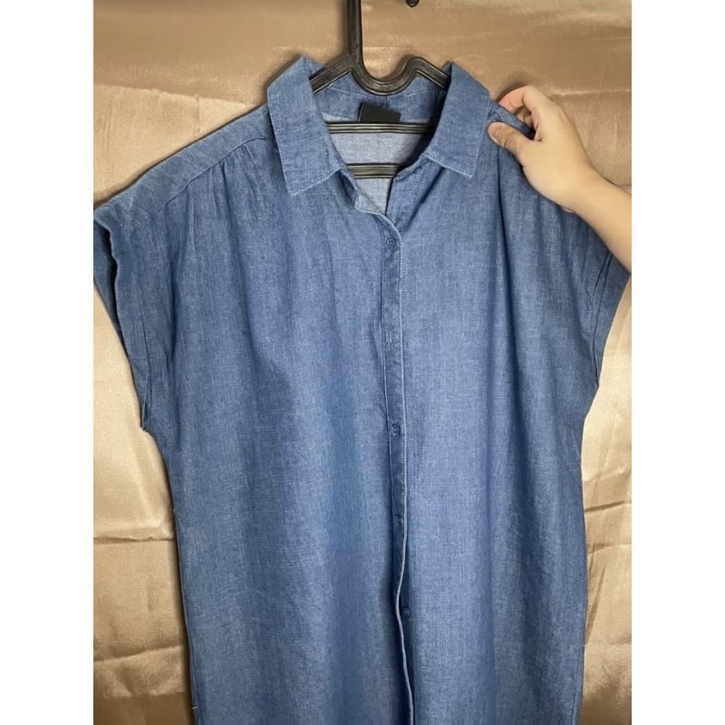 THIS IS APRIL DENIM SHORT CASUAL DRESS (dipesan)