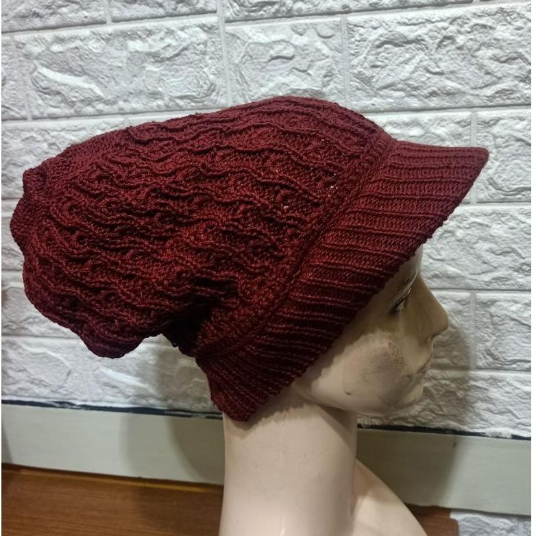 [PRODUK MAEJQ] Rajut topi Emak emak super Tebal/ Ciput Emak emak(CP010) WKZ