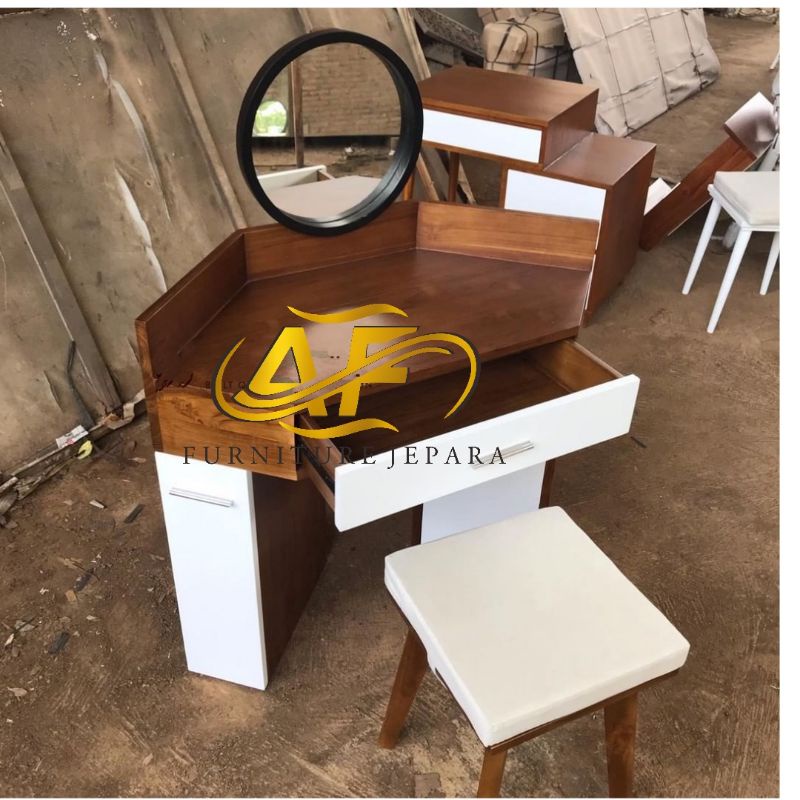 meja rias minimalis modern,meja rias kayu jati,meja rias kekinian
