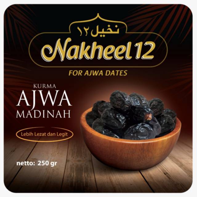 

Kurma Ajwa Madinah 250gr / Kurma Nabi / Kurma Rasul