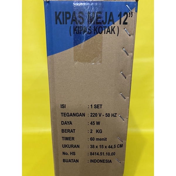 Kipas Angin Meja / Box Fan SANEX SB 818 / kipas kotak meja premium / kipas sedang / kipas murah