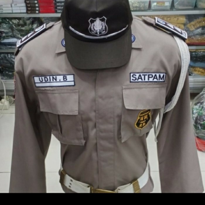 TERMURAH- seragam pdl security terbaru atribut - M