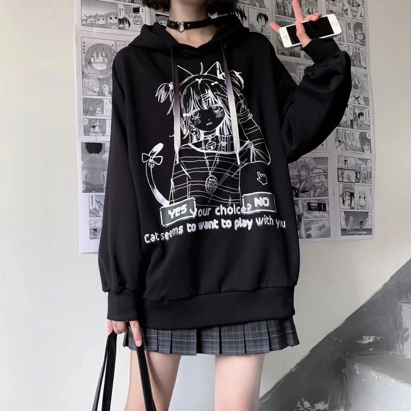 BEFAST - ZSO OOTD Sweater NAGIA / YOUR CHOICE ANIME SWEATER OVERSIZE / Atasan Wanita Lengan Panjang / Sweater casual / Pakaian Wanita Remaja ABG / Sweater Motif Anime / Fashion Kekinian Remaja Wanita / Sweater Jumbo Terbaru / Termurah