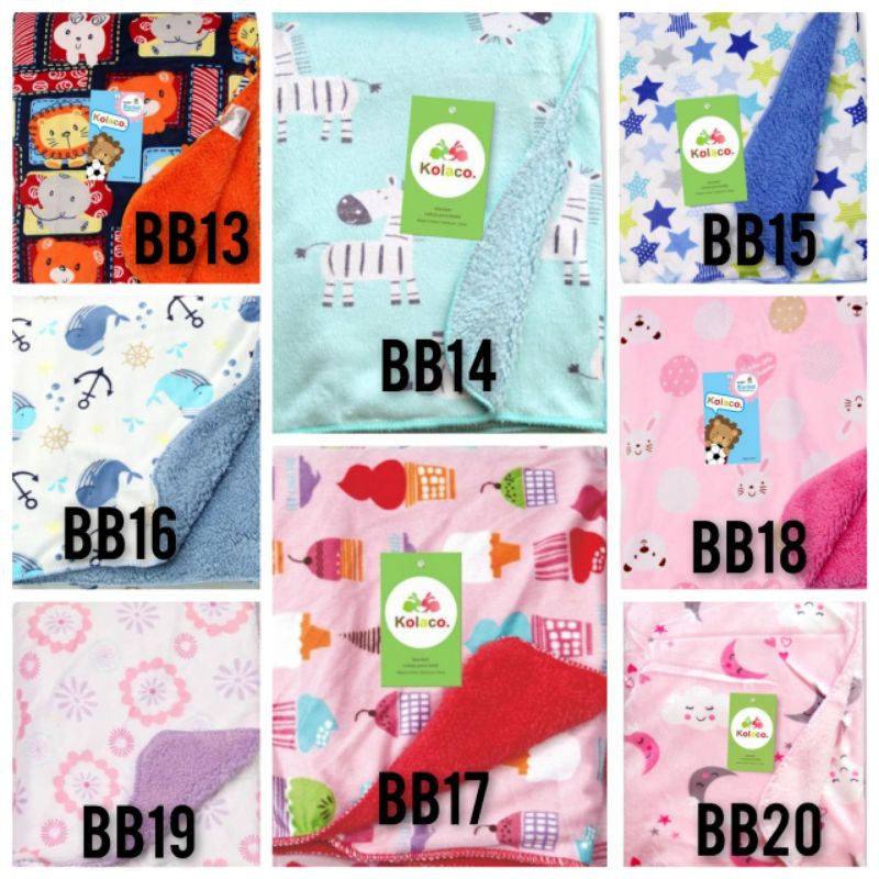 Selimut bayi import double fleece