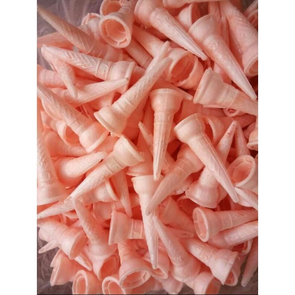 Cone ice Cream 500 pcs diameter 3 cm kerupuk es krim