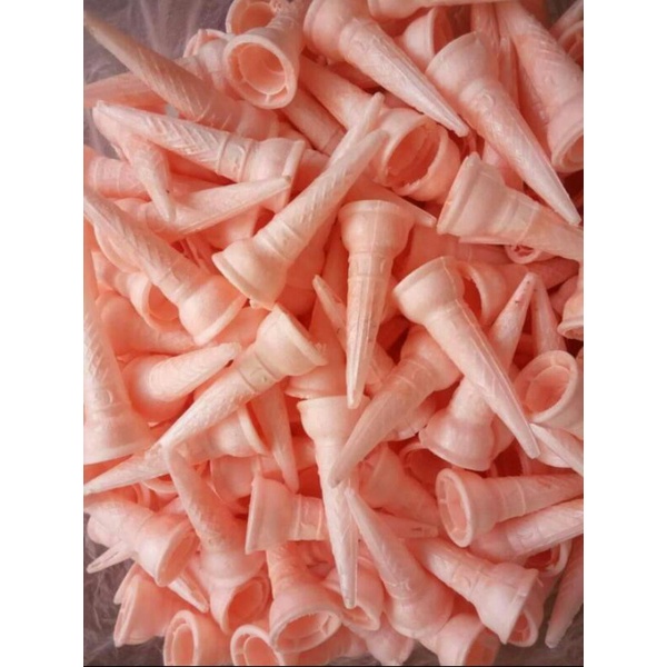 Cone ice Cream 500 pcs diameter 3 cm kerupuk es krim