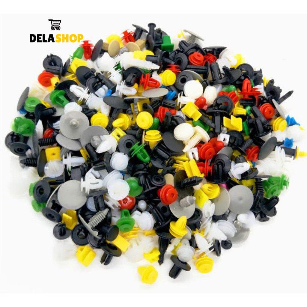 Baut Rivet Murklip 200PCS Bemper Klip Kancing Dashboard Mobil Universal