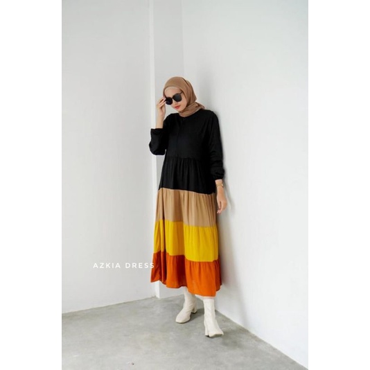 Azkia Dress/Midi Dress/Azkia Dress by yayuku