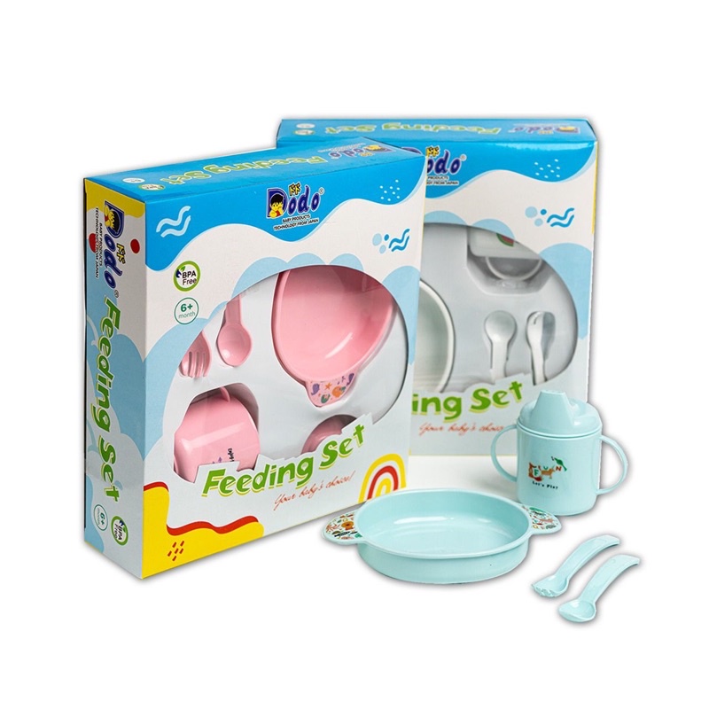 Dodo Feeding Set Alat Makan Set MPASI Bayi Kado Lahiran Newborn Gift Set