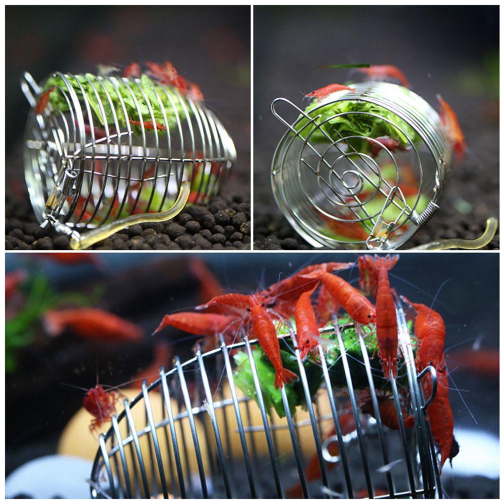 Solighter Aquarium Umpan Feeder Tahan Lama Fish Tank Trap Basket Fishing Lure Cage