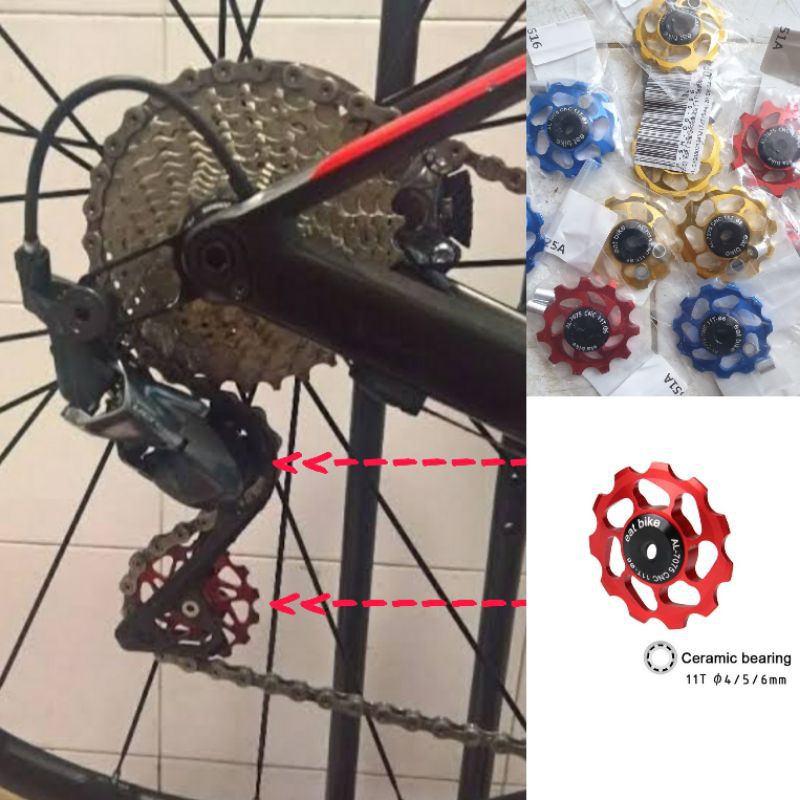 Pulley RD Bearing Keramik . Pulley RD ceramic . Bearing RD sepeda