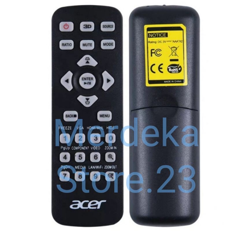 REMOTE PROJECTOR ACER / REMOT PROYEKTOR ACER - Baru