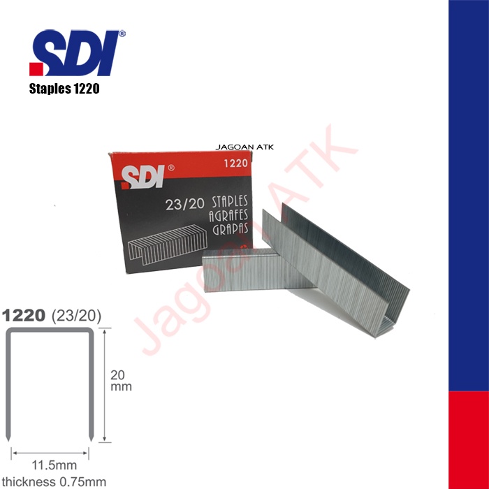 

Isi Staples Jilid Ukuran 23/20 SDI 1220