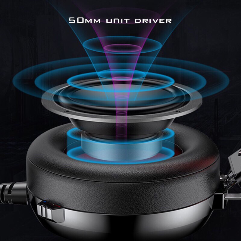 Gamen GH1200 USB Input 7.1 Virtual Surround with Hidden Microphone Gaming Headset - Garansi 1 Tahun