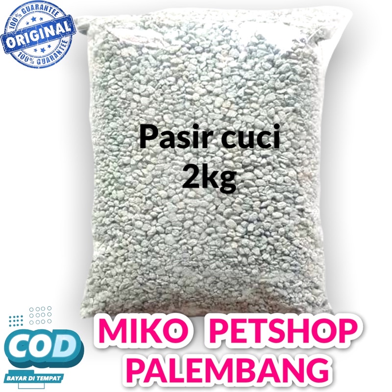 PASIR KUCING ZELOID / pasir cuci 2kg