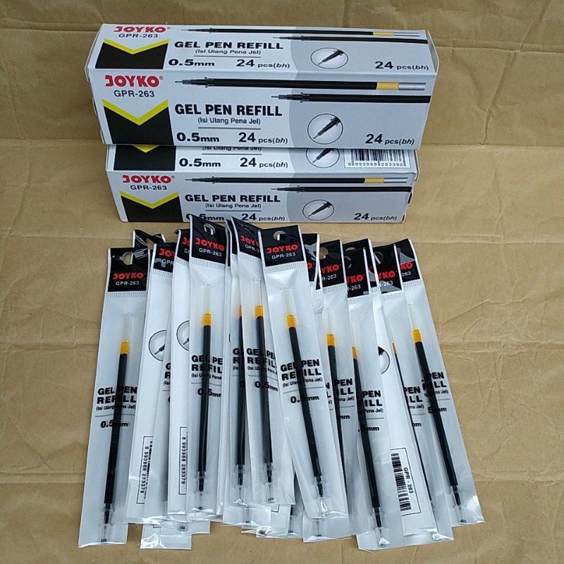 

6 Pcs Gel Pen refil gel isi ulang pena pulpen jel joyko Grosir