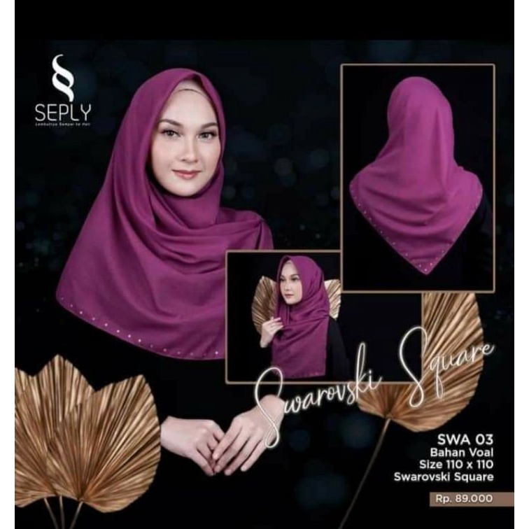 Seply SWA 03 / Jilbab Kekinian / Jilbab Model Terbaru Dan Original
