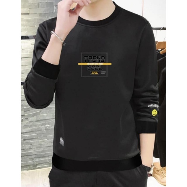 Kaos Lengan Panjang Pria Cowok Trendcool Sweater Kekinian Fashion