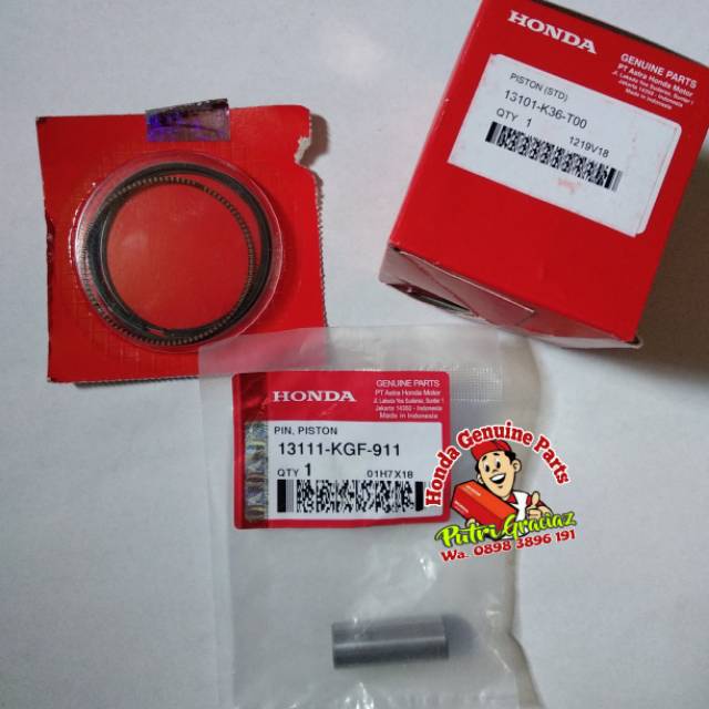 Paket Piston Kit Vario 150 Os Standar Ori Ahm Piston Graciaz Shopee