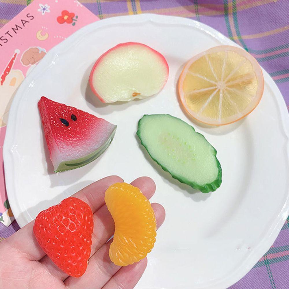 Rebuy Simulasi Buah Rambut Klip Fashion Manis Lucu Sisi Klip Aksesoris Rambut Hiasan Makanan Poni Pemegang Klip Gadis Wanita Jepit