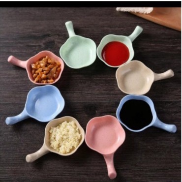 TEMPAT SAMBAL MANGKOK BAHAN JERAMI / TEMPAT SAOS KECAP / MANGKOK DAUN MINI SOUVENIR - BDC