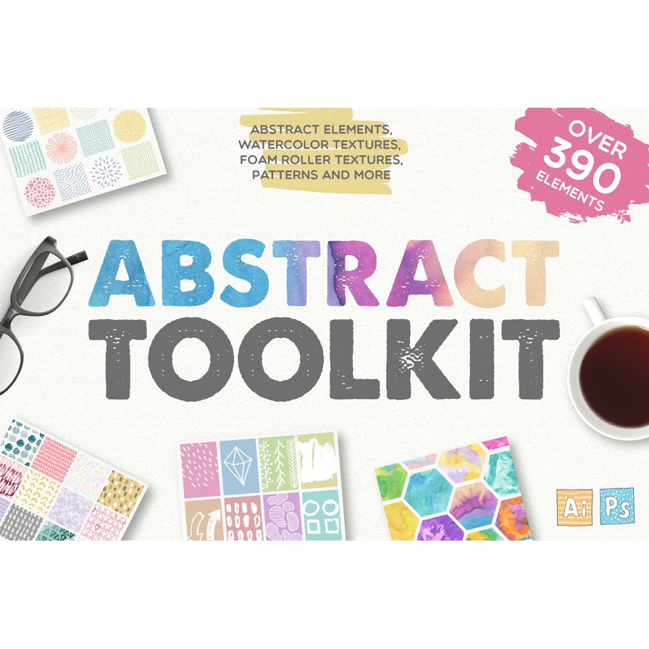 Abstract Toolkit - Over 390 Elements - JPEG Ultra HD