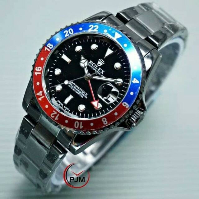 Jam Tangan Pria Rolex Rantai GMT Automatic