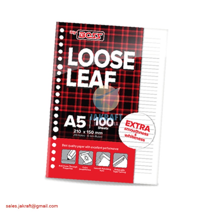 

kertas- loose leaf kertas binder file note joyko a5 7020 isi 100 berkualitas -kertas.