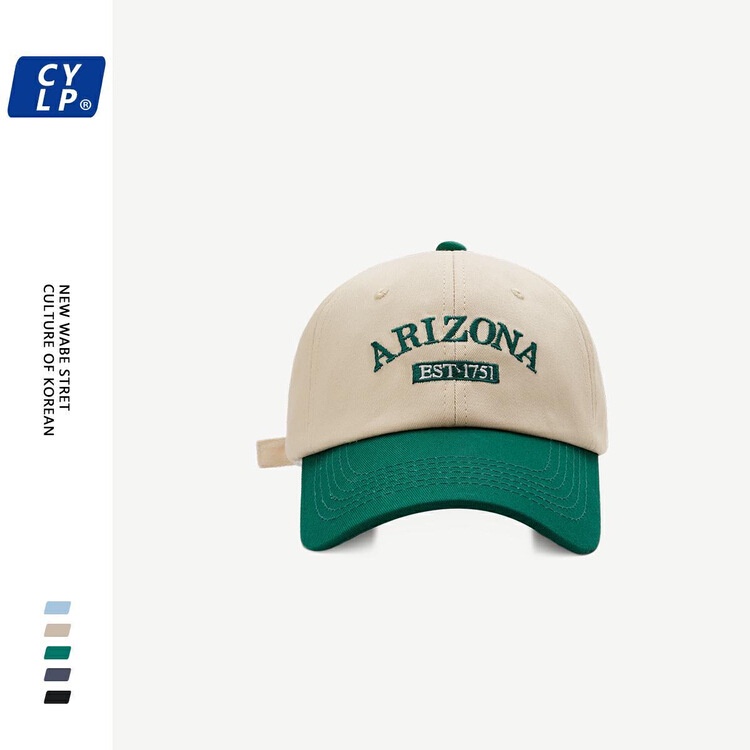 Topi baseball Motif Bordir Tulisan ARIZONA EST 1751 Dua Warna Untuk Pria Dan Wanita