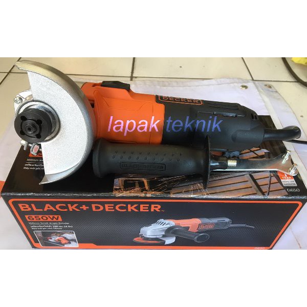 Mesin Gerinda Tangan 4 inch 650W Black Decker G650