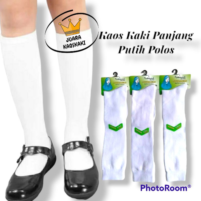 Kaos Kaki Panjang Hitam Polos Bahan Nilon,Katun Spandek Strech Termurah