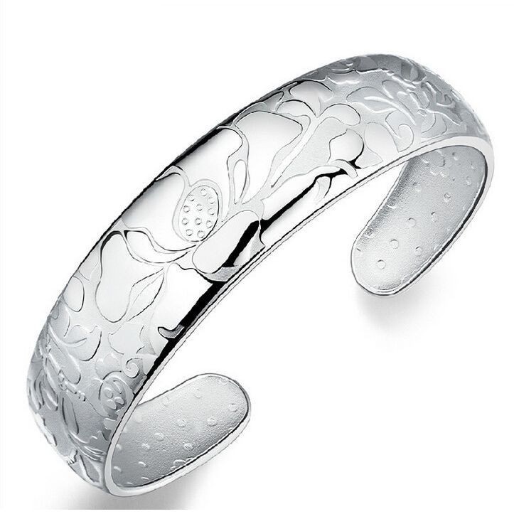 925 Perak gelang untuk wanita Perhiasan Fashion Lotus SZ014