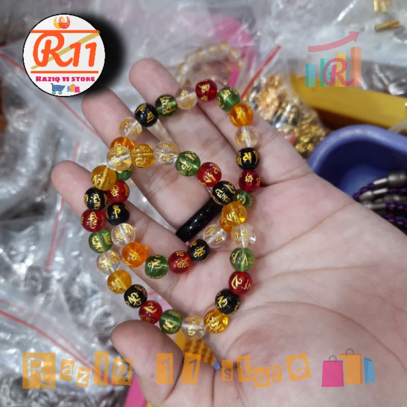 Gelang Batu Giok Mantra Budha Asli Original Gelang Pria Atau Wanita