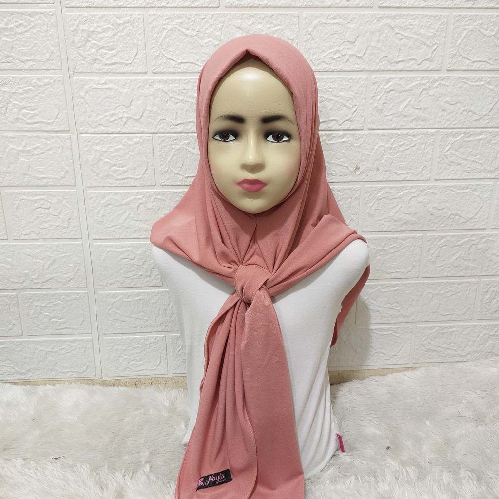 Kerudung Anak AIRIN KIDS SEGITIGA Hijab Segitiga Instan Anak Jersey Airis Terbaru Nayla Hija'b