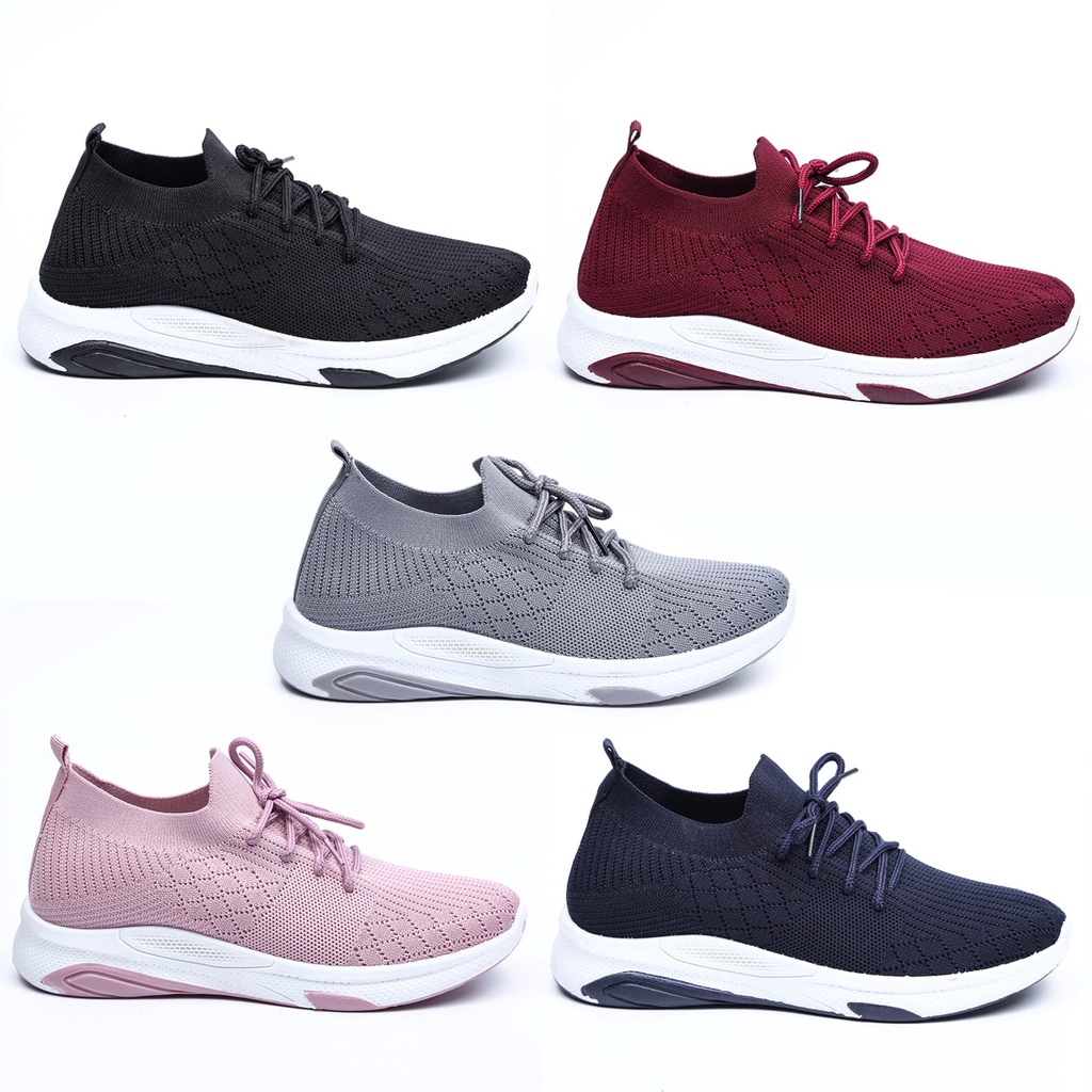 COD Seaptu Sneakers Wanita Tali Seaptu Wanita Sports Shoes Canvas Cewek Sepatu Olahraga - A2056