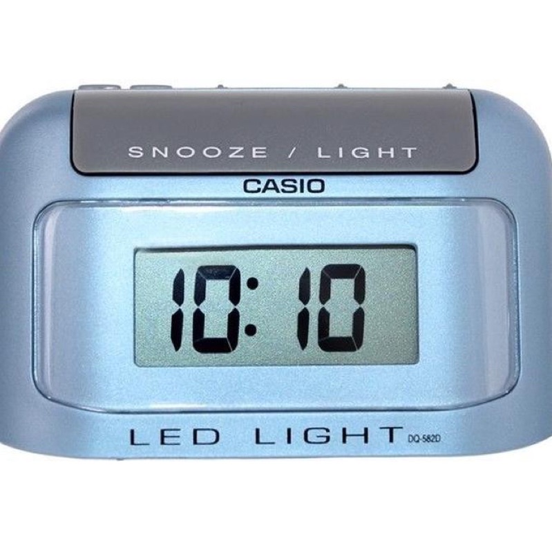 CASIO DIGITAL DQ-582D TIME DIGITAL SNOOZE LIGHT ALARM JAM MEJA ORI BARANG BERKUALITAS