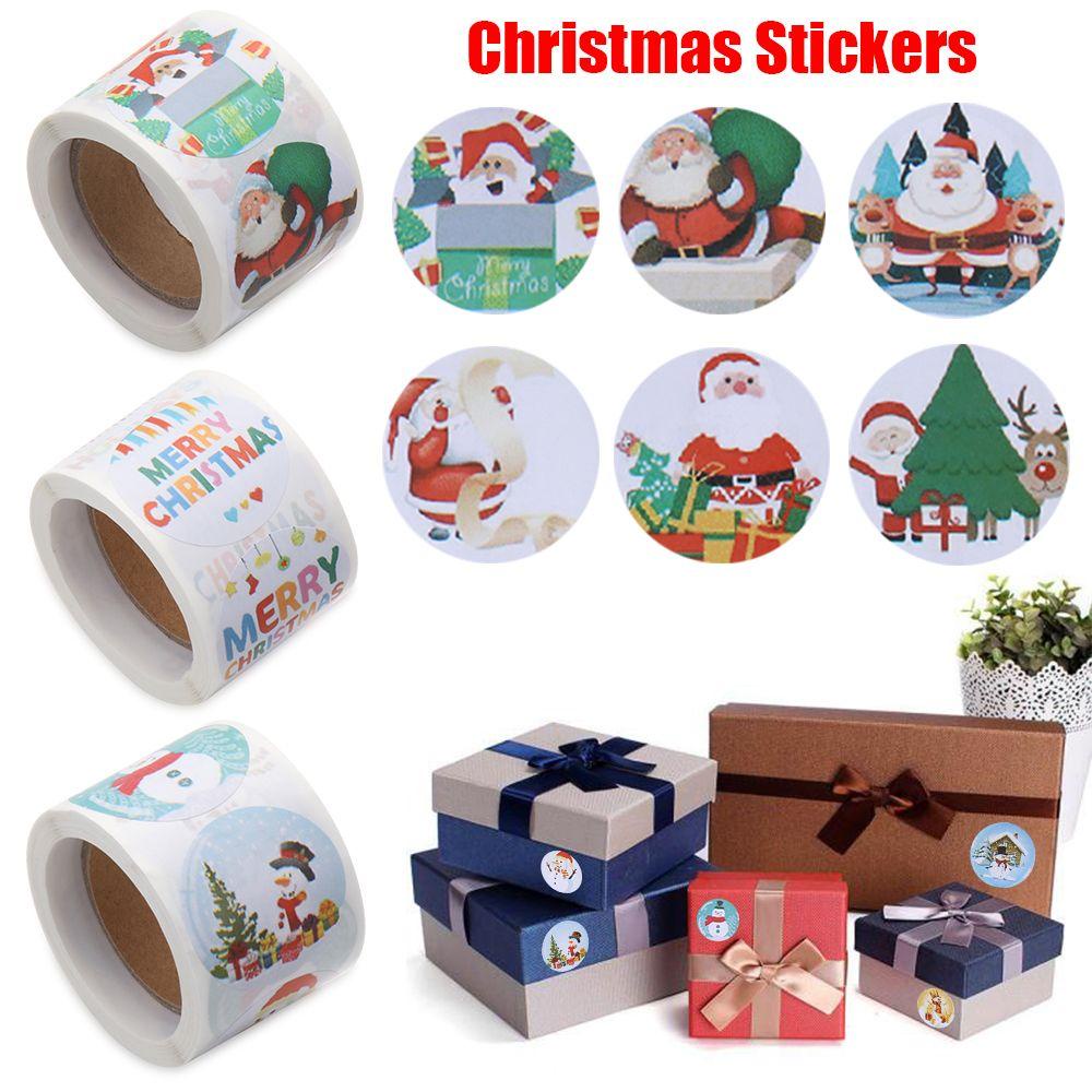 Populer Stiker Natal Perlengkapan Pesta Pernikahan Dekorasi Baking Sign Seal Sticker