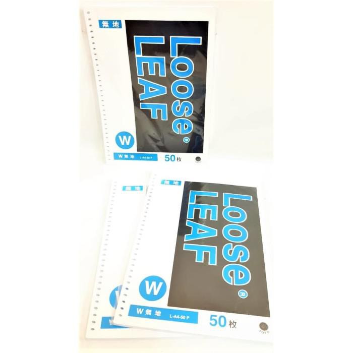 

Isi Kertas Binder Note Loose Leaf A4 50 Lembar Polos Putih 30 Lubang
