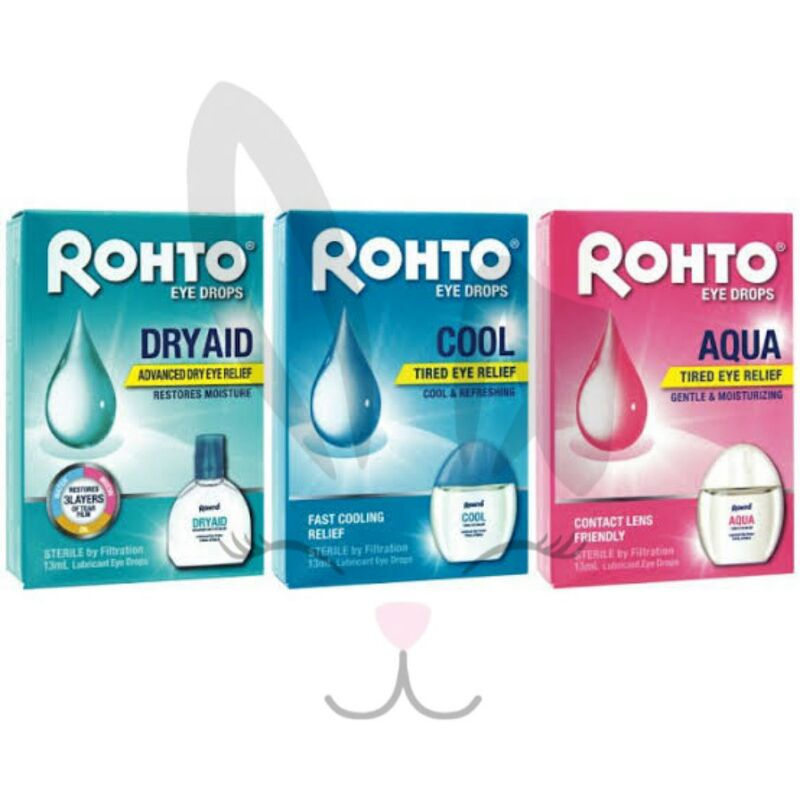 Rohto Eye Drops Tetes Mata 13 ml COOL/AQUA/DRY AID