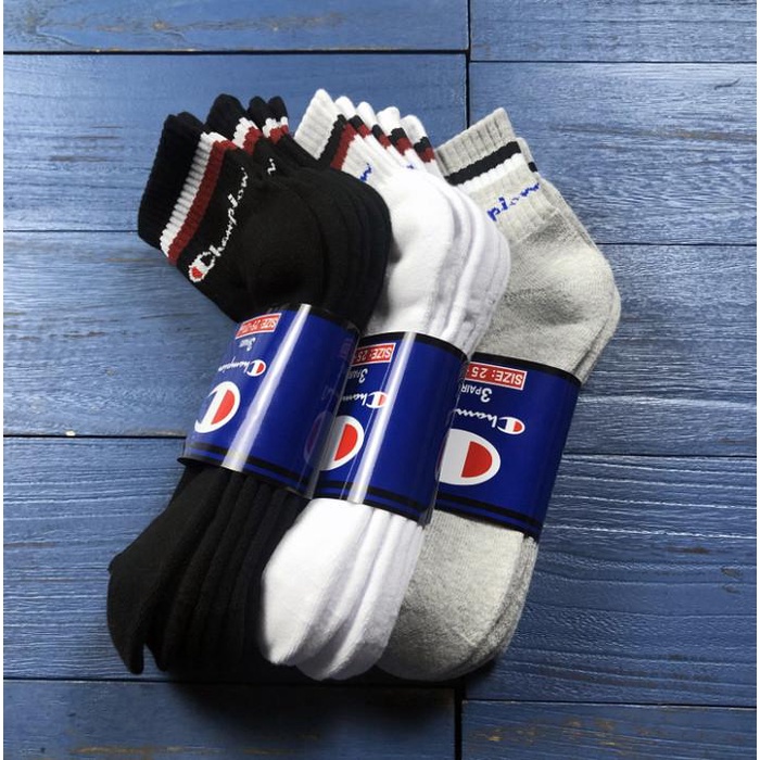 Socks | Kaos Kaki Champion Original / Sock Champion Unisex Cewe Cowo Cp 003