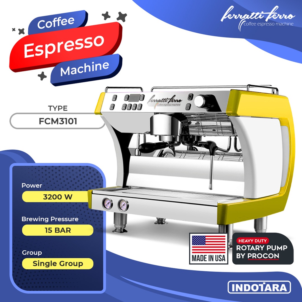 Mesin Kopi Ferratti Ferro Espresso Machine/ Coffee Maker FCM3101