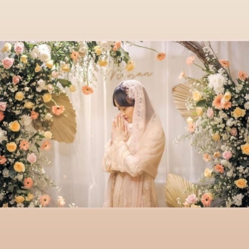 Backdrop Pengajian/Dekorasi Pengajian pra nikah by flowerdecor70